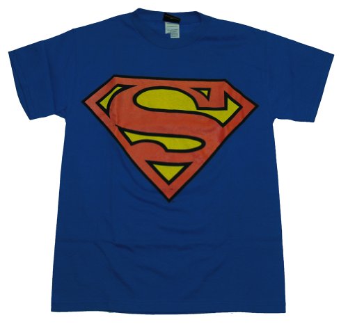Superman Men's Classic Shield S Logo Tee