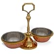 Serveware Bowls Traditional Indian made Two Serving Bowls 6.75 inches