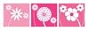 Posters: Flowers Poster Art Print - Touch Of Pink (37 x 13 inches)