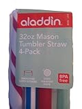 Aladdin 32oz Mason Tumbler Straw, 4-pack