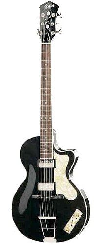 Hofner CT Club Semi-Hollow Electric Guitar - Black