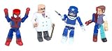  : Marvel Minimates 4 pack Featuring Peter Parker/Spider-Man, Kingpin, Bulleye & Ultimate Spider-Man