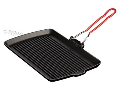 Staub 1203523 Black Rectangular Grill 13x8.25-in.