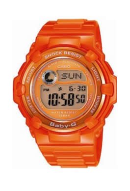 Casio Baby-G World Time Orange Watch BG3000-4DDR