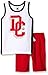 DC Apparel Boys' 2 Piece Jersey Tank Top with Poplin Plaid Woven Short Set