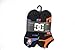 DC 6-Pack Men's Sport No Show Socks Size 10-13 (Black)