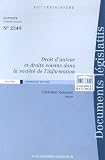 Droit d\'auteur et droits voisins dans la société de l\'information