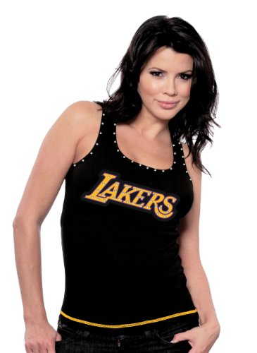 Majestic Threads Los Angeles Lakers Byant Player Tank Top, Large, Black