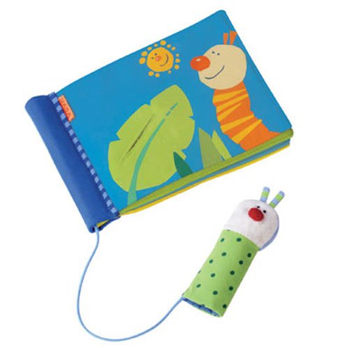 Childrens Toyshop  Toys : Little Catherine Caterpillar Fabric Book with Finger Puppet