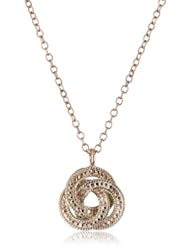 Anna Beck Designs "Timor" 18k Rose Gold-Plated Knot Necklace