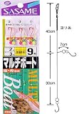 ささめ針(SASAME) マルチボート(ケン付流線) 赤・金 鈎8/ハリス1.5 B-255
