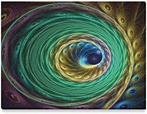 New Arrival! Wall Decor Beautiful Peacock Feather Peacock Pattern Home Decoration Canvas Prints- 16x12 Inch(One Side)