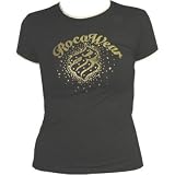 Rocawear - NEW Ladies Rocawear Short Sleeve Gold Logo Shirt Black