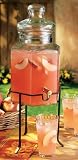 Glass Beverage Spigot Spout Jar Sangria Hot or Cold Drinks