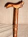 DELUXE SHARK HEAD TOOLED OAK WOOD WALKING STICK CANE