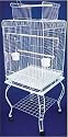 Brand New Parrot Bird Cage Cages Play W/Stand On Wheels L24xW16xH58 *White*