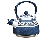 Pfaltzgraff Orleans 2--Quart Enamel on Steel Whistling Tea Kettle