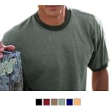 Men's Heather Ringer Tee, (A-1937) at Authentic Pigment