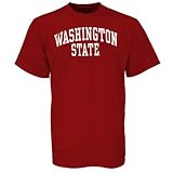 Washington State Cougars Cardinal Vertical Arch T-shirt