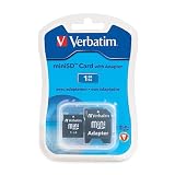 Verbatim MiniSD Card with Adapter - 1GB (96169)