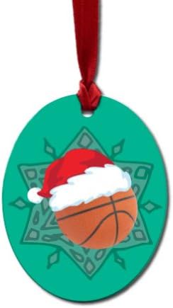 Snowflake Basketball Ornament