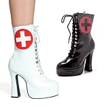 557-NURSE, 5.5 Heel Ankle Nurse Boot With Inner Zipper by Ellie Shoes