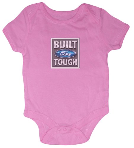 Built Ford Tough pink baby infant t-shirt tee shirt romper one piece body snap suit