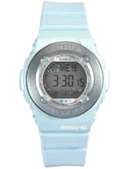 Casio Womens BG1300PP-2DR Baby-G Blue Bezel Shock Resistant Watch