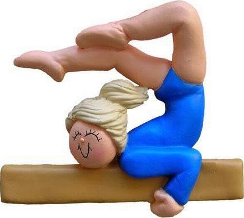 Gymnast Personalized Christmas Ornament Customized (Blond)