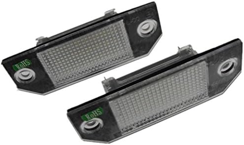 White 2stk LED license plate illumination Module Light For Ford Focus 2 C-MAX