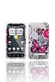HTC Evo 4G Graphic TPU Skin Case - Butterfly on White (Free HandHelditems S ....
