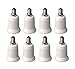 8 Pack E12 to E26 / E27 Adapter - Converts Chandelier Socket (E12) to Medium Socket (E26/E27)