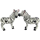 Westland Giftware Mwah Magnetic Zebras Salt and Pepper Shaker Set, 3-1/2-Inch