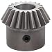 Boston Gear HL155YP Bevel Gear, 2:1 Ratio, 0.875" Bore, 10 Pitch, 20 Teeth, Steel