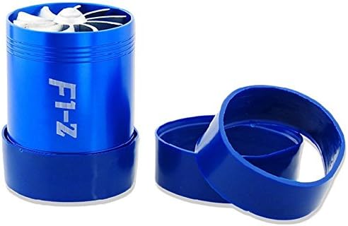 PLEXXA® Car Turbocharger, Car Modification Double-sided Air Intake Power Wheel Turbocharge Double-sided Turbine (Blue)