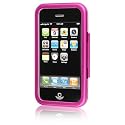 Apple 3G iPhone/ iPhone 3GS Hot Pink Aluminum Metal Hard Case with Detachable Belt Clip