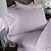 SOHO Egyptian cotton 600 Thread Count Sateen Stripe 4 Pc Comforter Set - Lavender Queen.
