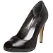 Nine West Women's Escher Pump,Black Leather,10 M US