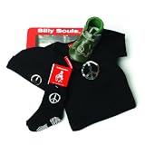 Silly Souls Peace Sign 4-Piece Baby Gift Set, Black, 6-12 Months