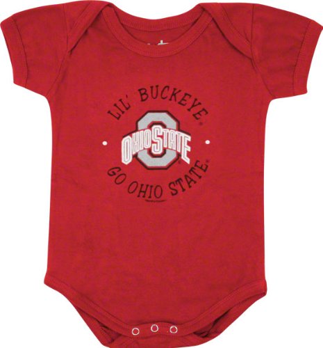 Ohio State Buckeyes Newborn / Infant Red Lil' Mascot Creeper