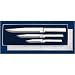 Rada Cutlery 3 Piece Housewarming Gift Set with Solid Cast Brushed Aluminum Handles, Boxed Knife Set, Made in USA