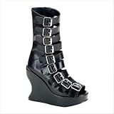 Demonia Women's Bravo 66 Wedge Heel Boots
