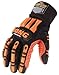 Mechanics Gloves, Black/Orange, 2XL, PR