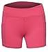 Women's Fitted Elastic Waist Active Compression Workout Gym Shorts with Pockets