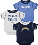San Diego Chargers Newborn 3-Piece Creeper Set