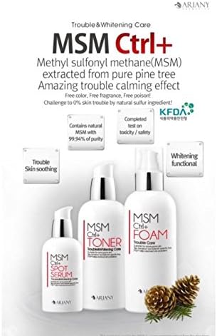 Acne,Red ,Trouble and Uneven Skin Tone, Skin -Msm Ctrl Set- ,Made in Korea- USA Seller -100 % Natural