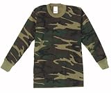 Kids Woodland Camouflage Thermal Knit Tops