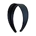 2 Inch Wide Leather Like Headband Solid Hair band