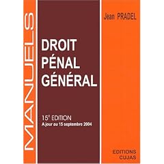 Manuel de droit p�nal g�n�ral