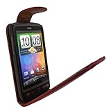 iGadgitz Red PU Leather Case Cover Holder for HTC Desire Bravo G7 Android S ....